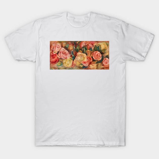 Roses by Pierre-Auguste Renoir T-Shirt by MelsPlace